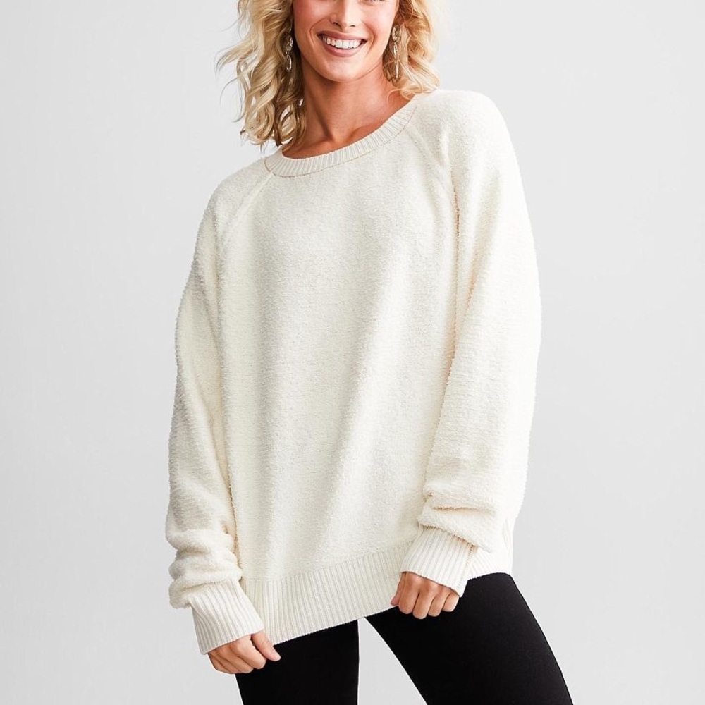 Daytrip from Buckle White Wubby Pullover Sweater Women’s Size Medium